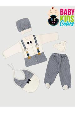 Papyolu 5'li Yeni Doğan Hastahane Çıkışı Zıbın Seti Kutulu