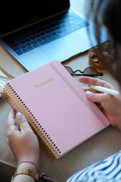 A5 Spiralli Keten Süresiz Planlayıcı Ajanda,Lastikli .Cepli