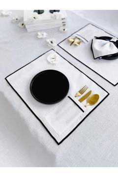 Shine White Dikdörtgen Cepli Amerikan Servis / Supla 2Li