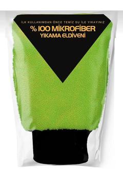 Oto & Ev Yıkama Ve Cila Eldiveni Mikrofiber Araç Yıkama Eldiveni Yeşil
