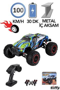 100 KM Hız Yapan Uzaktan Kumandalı Araba Fırçasız Motor Oyuncak Off Road 4X4 Şarjlı 1:12 Ölçek Arazi