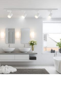 6 Adet BEYAZ Kasa ve GÜNIŞIĞI Işık 270 Derece Led Ray Spot Lamba ve 1+1 2mt Raylı Armatür