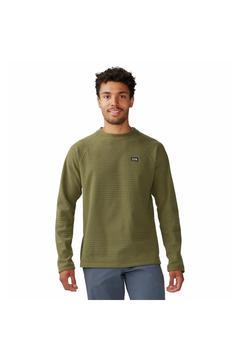 Summit Grid Long Sleeve Crew Erkek Sweatshirt