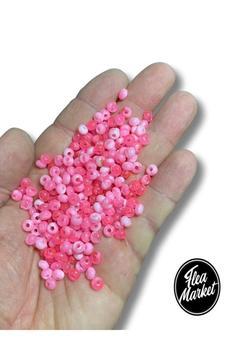 Pearl Pink - Akrilik Kum Boncuk - ( 25 gr - Ort 350 Adet )
