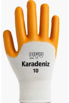 KRD-N10 XL %100 PAMUK İÇ YÜZEYLİ NİTRİL İŞ ELDİVENİ