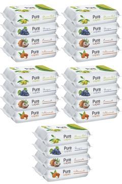 Wipes Islak Havlu Mendil 50 Yaprak 20 Li Set (1000 YAPRAK) (MEYVELİ)
