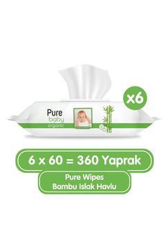 Organik Bambu Özlü Islak Havlu 6×60 (360 Yaprak)