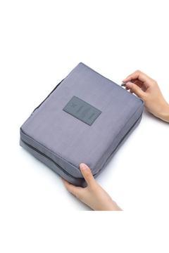 Organizer Kozmetik Makyaj Çantası Su Geçirmez Özellikli Gri Renk