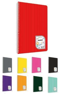 Uni Note A4 Colormaxi Spiralli Defter Plastik Kapak 60 Yaprak Çizgili 60/1 73013 (6 LI PAKET) T.d
