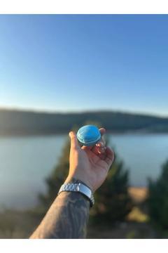 Macaron Grinder 40mm Tütün ve Baharat Öğütücü Mavi