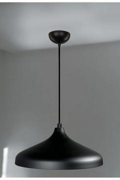 Modern Siyah Metal Içi Siyah Tekli Sarkıt Avize