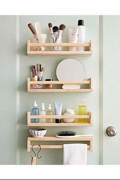 Montessori Mutfak Duvar Rafı 4-lü Düzenleyici Genişlik 60 cm