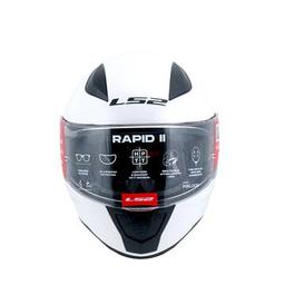 LS2 FF353 Rapid II Motor Kaskı Solid White