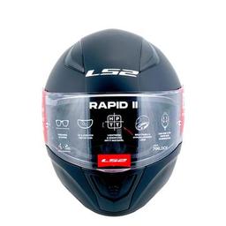 LS2 FF353 Rapid II Motor Kaskı Solid Matt Black
