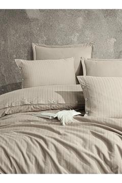 %100 Pamuk Tek Kişilik Düğmeli Nevresim Seti