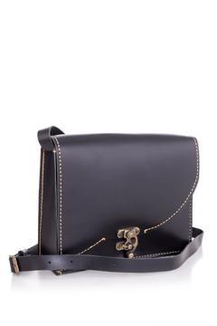 El Yapımı Hakiki Deri Siyah Çanta - Omuz Çantası - Kol Çantası - 1401