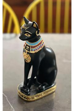 Antik Mısır Bastet Kedi Dekor / Polyester Kedi Biblosu Mısır Kedisi