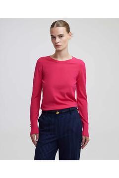 Metal aksesuarlı basic triko