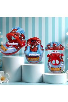 Örümcek Adam Söküp Takılabilir Gölgelikli Şişme Bebek Flotörü Simidi Baby Float Simit Spiderman Oval