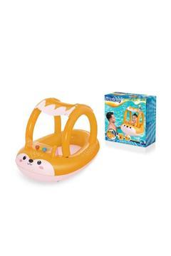 Bebek,çocuk Şişme Deniz Simidi Bot Gölgelikli 94cm X 66cm Dostu Tilki Gölgeli Bebek Teknesi