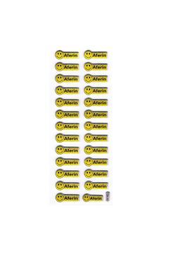 Sticker Kabartmalı Stiker Defter, Planlayıcı Etiket Aferin Etiketi (cb352) 16x7 cm
