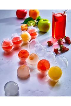 3 Adet 4'lü Servis Buzkalıbı Yuvarlak Içecek Buz Topu Dondurucu - Küre Buz Topu Kalıbı Malzemesi