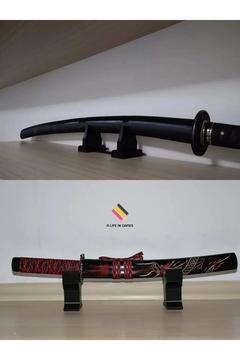 2 Adet Katana tutucu aparat- katlanır katana askı aparatı kılıç tutucu askı stand collapsing swort