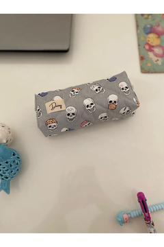 gri kuru kafa kalem çantası