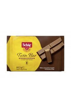 Glutensiz Çikolata Twin Bar 64,5 G ( 4 Adet )