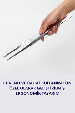 Yiyecek Servis Maşası Air Fryer Master Chef Şef Cımbızı Et Kızartma Barbekü Aleti 30 Cm