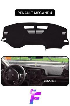 RENAULT Megane 4 Araca Özel Torpido Örtüsü | Ön Göğüs Kılıfı | Tam Koruma | Oto Aksesuar | A66