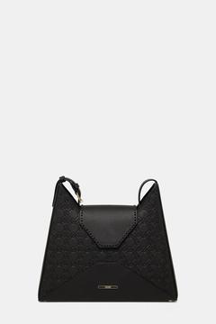 SİYAH MONOGRAM DERİ ÇANTA