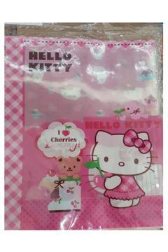 Hello Kitty Geçmeli Plastik Hazır KİTAP KABI 2 li (DEFTER İÇİN KULLANILMAZ)