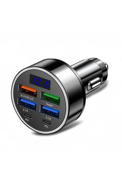 Hızlı Şarjlı Çift Portlu Araç Şarj Adaptörü - Type-C ve USB