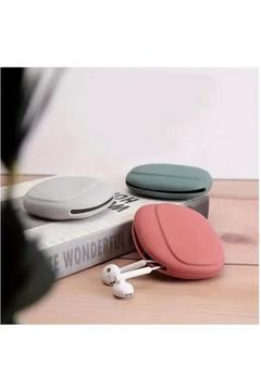 Mini Silikon Taşınabilir Kulaklık ve Şarj Aleti Koruyucu Organizatör Çanta