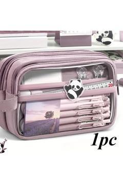 3 Katmanlı Büyük Kapasiteli Şeffaf Kalem Kutu Kalemlik Kırtasiye Hediyelik