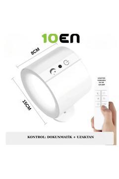 Begonya 5W Çift Taraflı Şarjlı Led Aplik 360° Dönebilir Duvar Aplik