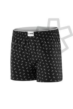 3'LÜ PAMUKLU PENYE HAVLU BEL ERKEK BOXER ÇAPALI SİYAH