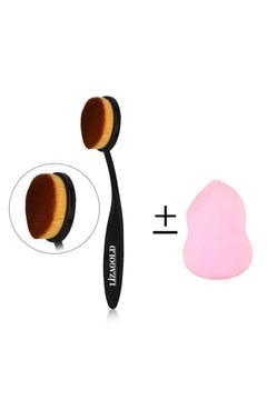 Kaşık Fondöten Fırça + Armut Makyaj Süngeri