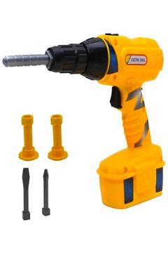 Eğitici Büyük Boy Pilli Matkap Seti 3 farklı Uç Takımı Tamir set