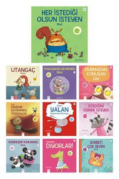 Minik Adımlar Dizisi Seti - Her İstediği Olsun İsteyen Moli, Utangaç Momo, Paylaşmayı Sevmeyen İlma,