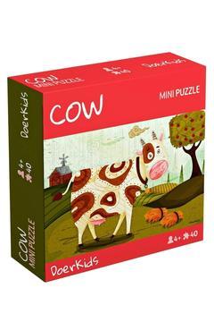 Çiftlik Sevimli Inek Mini Puzzle | 40 Parça | 4 Yaş