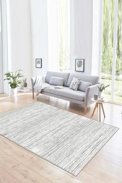 Salon Halısı Geometrik İskandinav Eskitmeli Dijital Baskı Yıkanabilir Kaymaz Taban 3038SALON