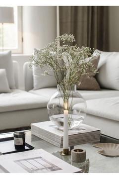 Özel Tasarım Modern Büyük XL Boy Düğün Davet Özel Gün Masaları Sade Şık Zarif şeffaf Vazo 27*27*11