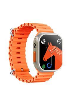 S8 Ultra Max Watch 8 49 MM Nabız-Tansiyon Ölçer Akıllı Saat(Distribütör Garantili) Turuncu
