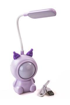 Kuromi Cartoon Temalı Şarj Edilebilir Masa Lambası, USB Şarjlı Kalem Tıraşlı