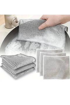 2 Adet Çok Fonksiyonlu Çizilmez Tel Bulaşık Bezi Bulaşık Tel Ovalama Bezi Çelik Tel Bulaşık Havlusu