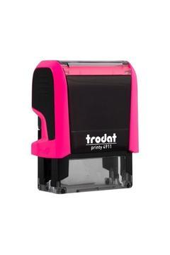 Pembe Kaşe 4911 Isim Kaşesi Otomatik Damga Siyah Keçe