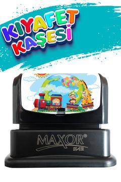 Kıyafet Kaşesi Tren Temalı Öğrenci Kaşesi /kreş / Anaokulu / Ilkokul Öğrenci Kumaş Elbise Kaşesi