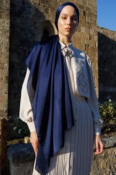 Diamond Aura Şal - Gece Mavisi